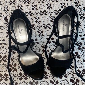 Worthington Black Strappy Heels